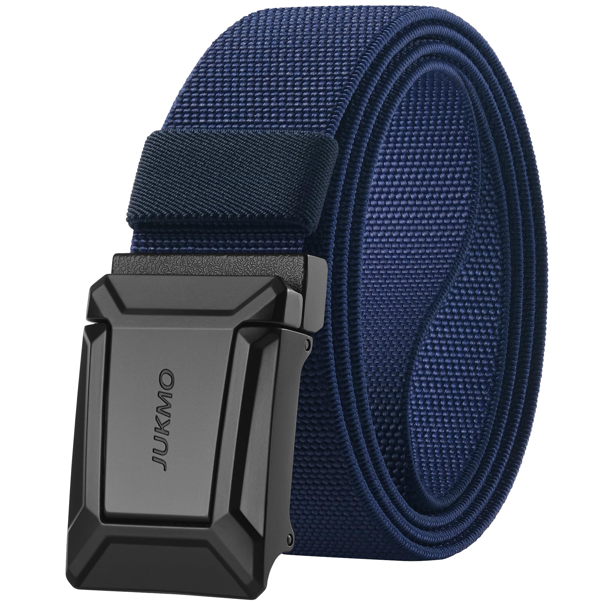 JUKMO Men's Stretch Tactical Belt, 1.5" Elastic Nylon Web with Flip Buckle | Quick Release Belt for Military Work Rigger Hiking