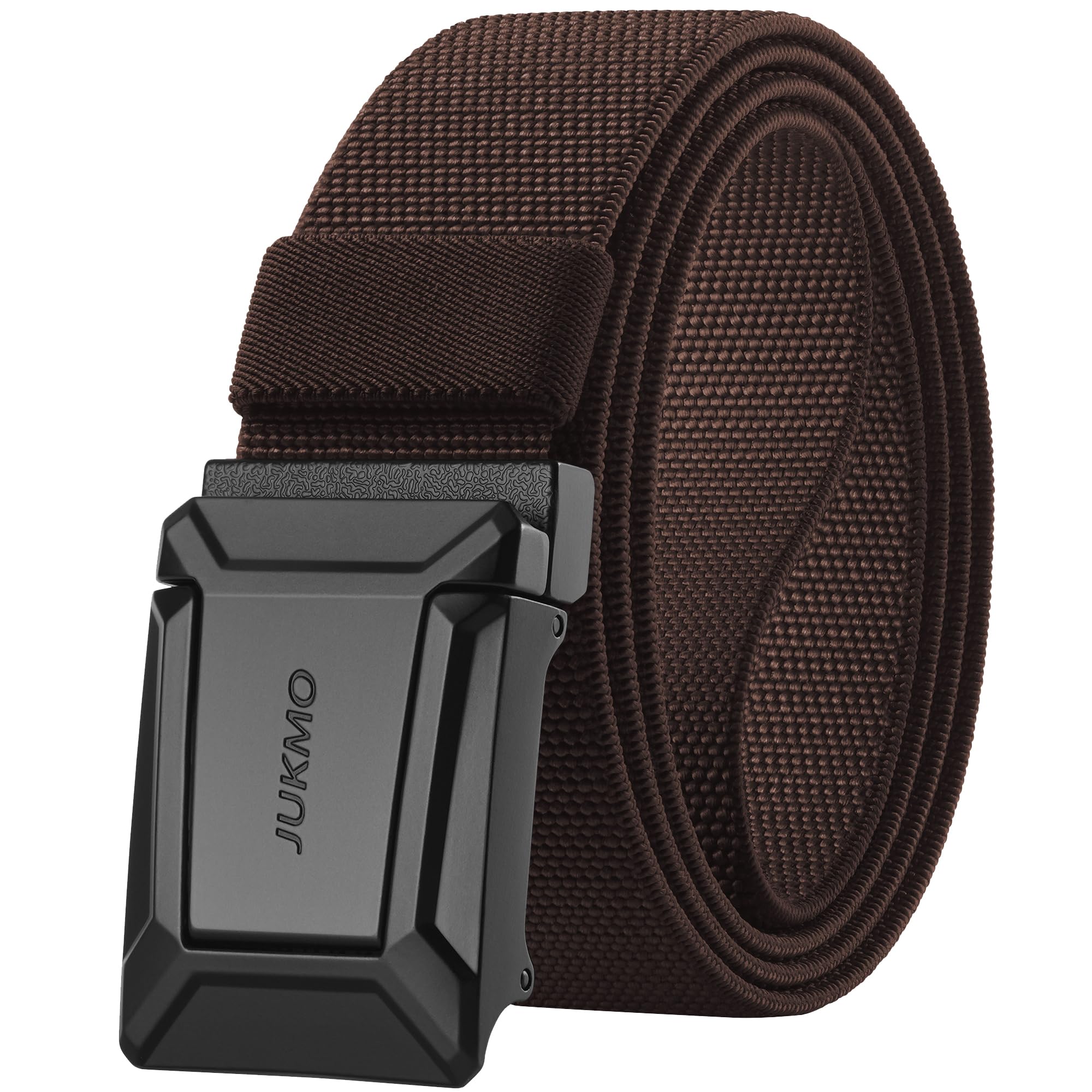 JUKMO Men's Stretch Tactical Belt, 1.5" Elastic Nylon Web with Flip Buckle | Quick Release Belt for Military Work Rigger Hiking