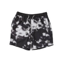 Men's NEFF Black Wash 17" Hot Tub Swim Trunks